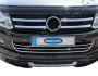 Wide grille covers for Volkswagen Amarok, stainless steel фото 2