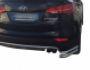 Rear bumper protection Hyundai Santa Fe 2013-2016 - type: double corners фото 0