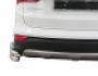 Rear bumper protection Hyundai Santa Fe 2013-2016 - type: double corners фото 0