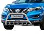 Bull bar Nissan Qashqai 2018-2021 - type: with logo фото 1