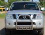 High bull bar Nissan Pathfinder - type: up to the hood фото 3