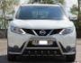 Захист переднього бампера Nissan Qashqai 2014-2017 - тип: з дод трубками фото 1