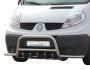 Front bumper protection Opel Vivaro, Nissan Primastar - type: with additional pipes фото 0