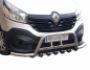 Front bumper protection Renault Trafic 2015-... - type: with additional pipes фото 0