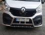 Front bumper protection Fiat Talento 2016-... - type: with additional pipes фото 1