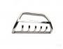 Bull bar Hyundai Santa Fe 2013-2016 - type: with logo фото 2
