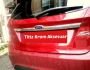 Накладка над номером для Ford Fiesta 2007-2017 фото 4