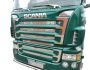 Накладки на решітку і коло решітки Scania 2004-2010 з написом V8 - повний комплект фото 1
