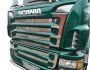 Накладки на решітку і коло решітки Scania 2004-2010 з написом V8 - повний комплект фото 2