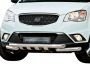 Защита бампера Ssangyong Korando 2010-2014 - тип: модельная, с пластинами фото 0