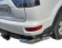Защита заднего бампера Mitsubishi Outlander XL - тип: двойные углы фото 0