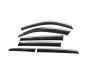 Toyota Land Cruiser 200 window deflectors - type: with chrome 6 pcs photo 0