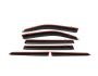 Toyota Land Cruiser 200 window deflectors - type: with chrome 6 pcs photo 1