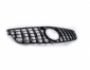 Передня решітка Mercedes C-class w204 2007-2015 - type: gt panamericana фото 2