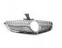 Front grille Mercedes C-class w204 2012-2015 - type: diamond silver for C63 фото 2