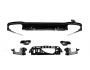 Rear diffuser Mercedes E-class w213 2016-2018 - type: with Black nozzles for AMG, AMG-Line design E63 photo 0