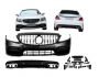 Комплект обвісів з дифузором Mercedes C-сlass w205 2014-2021 - тип: c63 amg v2 фото 0