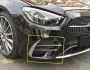 Боковые накладки на передний бампер Mercedes E-сlass w213 2020-... - тип: нержавеющая сталь фото 2