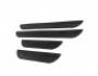 Door sill plates Mitsubishi Outlander 2015-2020 - type: abs black mat photo 0