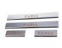 Interior door sills Skoda Fabia II 2007-2014 4 pcs stainless steel фото 0