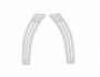 Linings on Volvo FH euro 6 arches - type: 2 elements фото 0