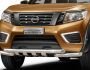Защита бампера Nissan Navara 2016-... - тип: модельная, с пластинами фото 0