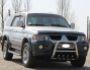 Захист переднього бампера Mitsubishi Pajero Sport 1997-2008 - тип: низький фото 1