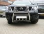 High bull bar Nissan Navara 2005-2014 - type: up to the hood фото 3
