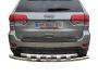 Rear bumper protection for Jeep Grand Cherokee 2014-2019 - type: model, with plates фото 0