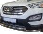 Захист переднього бампера Hyundai Santa Fe 2013-2016 - тип: подвійний вус фото 0