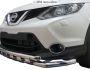Защита бампера Nissan Qashqai 2018-2021 - тип: модельная с пластинами фото 0