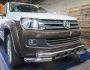Bumper protection VW Amarok - type: model with plates фото 1