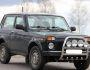 High bull bar Lada Niva - type: up to the hood фото 2