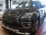 Bumper protection Lexus LX570 Sport - type: model with plates фото 2