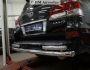 Lexus LX570 rear bumper protection - type: pipe with corners фото 1