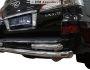 Lexus LX570 rear bumper protection - type: pipe with corners фото 0