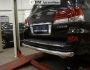 Lexus LX570 rear bumper protection - type: single pipe фото 1