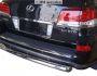 Lexus LX570 Sport rear bumper protection - type: single pipe фото 0