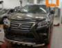 Bumper protection Lexus GX460 2013-… - type: model with plates фото 2