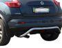 Rear bumper protection Nissan Juke 2014-2019 - type: U-shaped фото 0