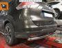 Rear bumper protection Nissan X-Trail 2017-2021 - type: single pipe фото 1