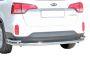 Rear bumper protection Kia Sorento 2013-2016 - type: pipe with corners фото 1