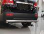 Kia Sorento rear bumper protection - type: single pipe фото 2