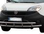 Front bumper protection Fiat Doblo 2015-… - type: double pipe фото 0