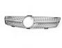 Radiator grille Mercedes CLS C219 2005-2008 - type: diamond silver фото 0