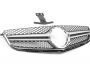Решітка радіатора Mercedes C class w204 2007-2011 - тип: amg silver для C63 фото 1