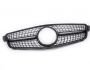 Grille Mercedes C class w204 2007-2014 - type: diamond black фото 1