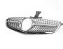 Radiator grille Mercedes C class w204 2007-2014 - type: diamond silver for C63 фото 0