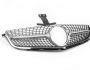 Radiator grille Mercedes C class w204 2007-2014 - type: diamond silver for C63 фото 1