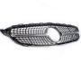 Radiator grille Mercedes C class w205 2014-2021 - type: diamond silver фото 2